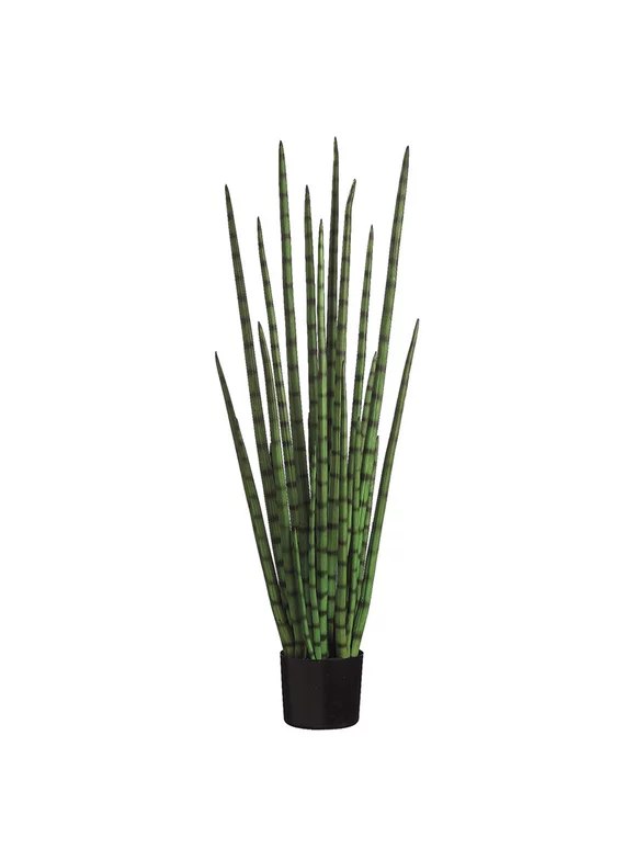 Allstate 4' Artificial Two-Tone Snake Grass Potted Plant