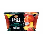 Del Monte Fruit & Chia Peaches in Strawberry Dragon Flavored Chia, 7 Oz, 2 Count