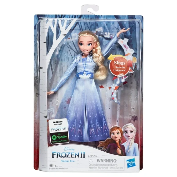 Disney Frozen 2 Singing Elsa Musical Fashion Doll, Includes Blue Dress