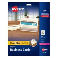 Avery Clean Edge Business Cards, Ivory, True Print Two-Sided Printing, 2" x 3-1/2", 200 Cards (5876)