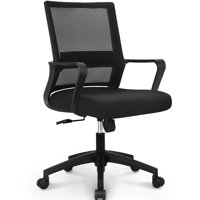 Neo Chair MB-7 Ergonomic Mid-back Adjustable Mesh Office Computer Desk Chair, Black