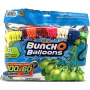 ZURU Bunch O Balloons. Fill and Tie 100 Water Balloons in 60 Seconds. 8 Bunch O Balloons Included in This Deluxe Set