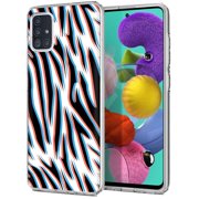 TalkingCase TPU Phone Case Samsung Galaxy A71 5G(Not A71 4G) SM-A716, 3D Zebra 3 Print, Light Weight,Flexible,Soft Touch Cover,Anti-Scratch