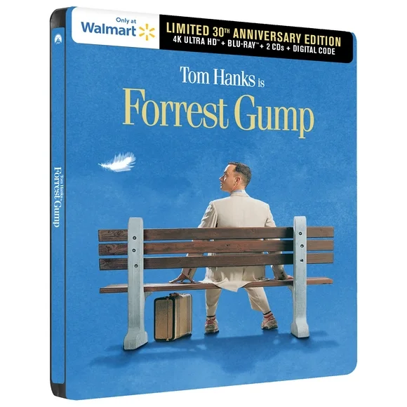 Forrest Gump 30th Anniversary (Steelbook) (4K Ultra HD + Blu-Ray + 2 CDs + Digital Copy) Payless Daily Exclusive