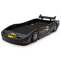 Delta Children DC Comics Batman Batmobile Car Plastic Twin Bed, Black