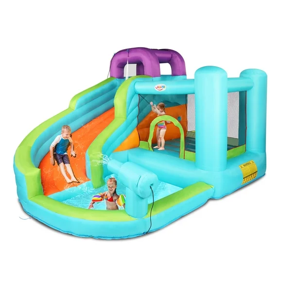 Ktaxon Inflatable Bounce House, Slide Bouncer Castle for 2 to 8 Years Old Kids