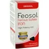Feosol Original Ferrous Sulfate Iron, 120 Count, High Potency Iron Supplement, White