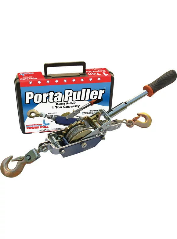 1PACK American Power Pull 1/2-Ton to 1-Ton 10 Ft. Cable Puller With Case