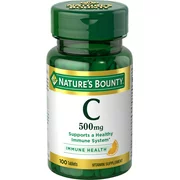 Nature's Bounty Pure Vitamin C Tablets, 500 Mg, 100 Ct