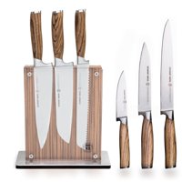 Schmidt Brothers Cutlery Zebra Wood 7 Pc. Knife Block Set