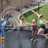Atralife Trampoline Rotating Sprinkler Summer Outdoor Water Game Toy