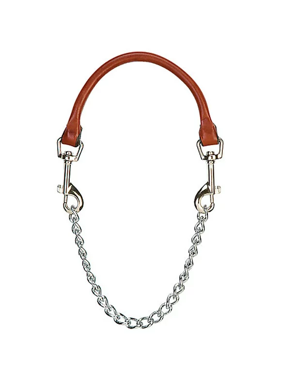 Leather and Chain Goat Collar 24 in