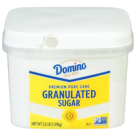 Domino Premium Pure Cane Granulated Sugar, 3.5 lb Tub