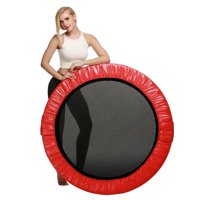38"-54inch Folding Trampoline Aerobic Home Workout Fitness Rebounder with Safety Pad HFON