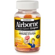 2 Pack - Airborne Assorted Fruit Flavored Gummies, 21 count - 1000mg of Vitamin C and Minerals & Herbs Immune Support