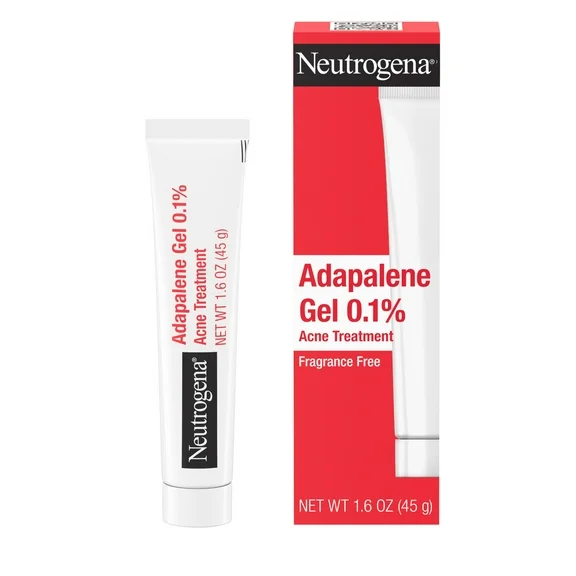 Neutrogena Adapalene Gel Acne Treatment, 0.1% Adapalene, 1.6 oz