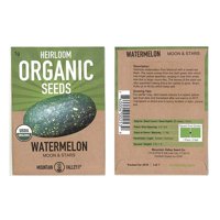 Watermelon Garden Seeds - Moon & Stars - 1 g Packet - Non-GMO, Organic, Heirloom Vegetable Gardening Fruit Melon Seeds