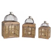 Melrose International Classic Dome Decorative Bird Cage - Set of 3