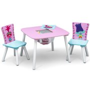 Trolls World Tour Table and Chair Set with Storage by Delta Children