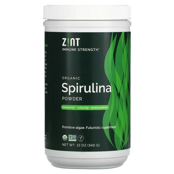 Zint Organic Spirulina Powder, 12 oz (340 g)