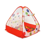 iCorer Young Kids Tents/Pop Up Play Tent Portable Folding Twist, Indoor and Outdoor Kid Playhouse Tent, Great Gift for Toddler, Easy to Setup, Safe and Sturdy, Balls Not Included, Red