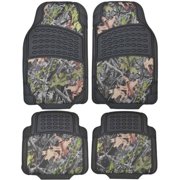 BDK Camouflage 4-Piece All Weather Waterproof Rubber Car Floor Mats, Fit Most Car Truck SUV, Trimmable, Heavy-Duty