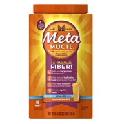 Metamucil Daily Fiber Supplement, Orange Smooth Sugar Free Psyllium Husk Fiber Powder, 180 Doses
