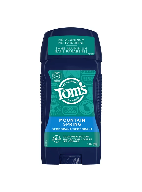 Tom's of Maine Natural Deodorant For Men, Mountain Spring, 2.8 Oz.