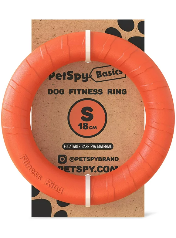 dog training ring fitness tool flying and floatable disc interactive pet toy for small medium large dogs (small to medium)