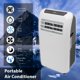 image 1 of SereneLife SLPAC10 - Portable Air Conditioner - Compact Home A/C Cooling Unit with Built-in Dehumidifier & Fan Modes, Includes Window Mount Kit (10,000 BTU)
