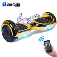 CBD Plating Dazzle Hoverboard Two-Wheel Self Balancing Scooter 6.5" with Bluetooth Speaker and LED Lights Electric Scooter for Adult Kids Gift UL 2272 Certified