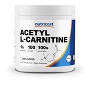 Nutricost Acetyl L-Carnitine (ALCAR) 100 GMS - 1000mg Per Serving - High Quality Acetyl L-Carnitine Powder