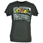 Angry Birds Steel Workers New York City Video Game Smart Phone App Tshirt 2XL