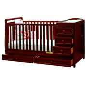 Athena Daphne 2 in 1 Convertible Crib in Cherry