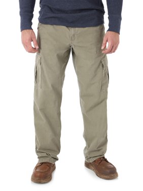 Wrangler Men's Rip-Stop Cotton Cargo Pants, Relaxed Fit