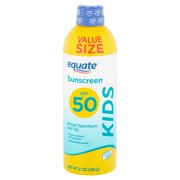 Equate Kids Broad Spectrum Sunscreen Spray, Value Size, SPF 50, 9.1 oz
