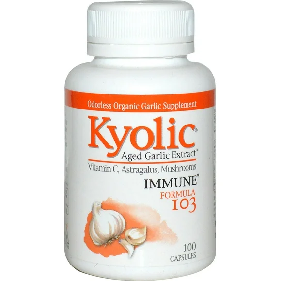 Kyolic Aged Garlic Extract Immune Formula 103 100 Capsules