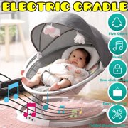 Auto Baby Bouncer Swing Chair Baby Rocker Walker ,Electric Swing Activities Cradle with 5 Gears Time Set Music Swing Shaker Recliner Home Kids Care