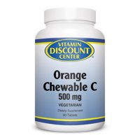 Orange Chewable C-500 mg by Vitamin Discount Center 90 Tablets