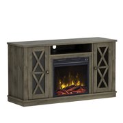 TV Stand with electric fireplace for TVs up to 55"