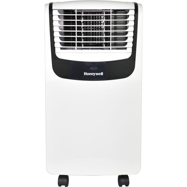 Honeywell MO Series Compact 3-in-1 Portable Air Conditioner with Remote Control for Rooms up to 250 Sq. Ft. in White/Black