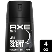 AXE Dual Action Body Spray Deodorant for Men, Black Frozen Pear & Cedarwood Formulated without Aluminum, 4.0 oz