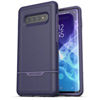 Encased Protective Galaxy S10 Case Purple (2019 Rebel Armor) Military Grade Heavy Duty Full Body Cover (Samsung Galaxy S10)