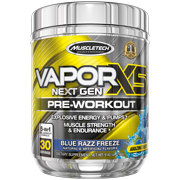 (2 pack) Vapor X5 Next Gen Pre Workout Powder, Explosive Energy Supplement, Blue Raspberry, 30 Servings (9.6oz)
