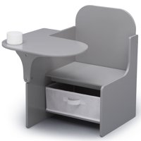 Delta Children Classic Chair Desk With Storage Bin, Grey