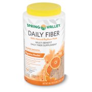 Spring Valley Daily Fiber Orange Smooth Multi-Benefit Supplement, 48.2 oz
