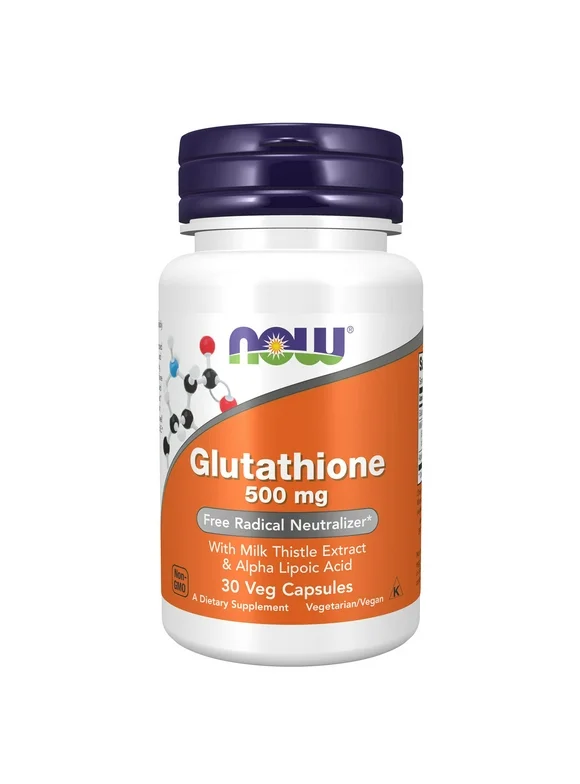 NOW Foods Glutathione, 500 mg, 30 Veg Capsules