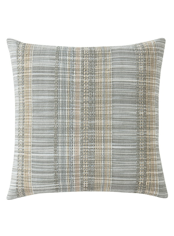 Mainstays, Space Thin Decorative Pillow, Square, 18" x 18", Grey, 1 Piece