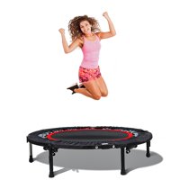 40" Folding Mini Trampoline, Fitness Rebounder with Safety Pad, Exercise Rebounder for Adults Indoor/Outdoor Workout Max Load 330lb