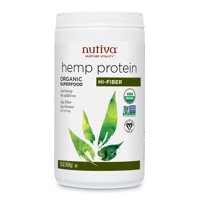 Nutiva Organic Hemp Protein & Fiber Powder, Unflavored, 11g Protein, 1.0lb, 16.0oz